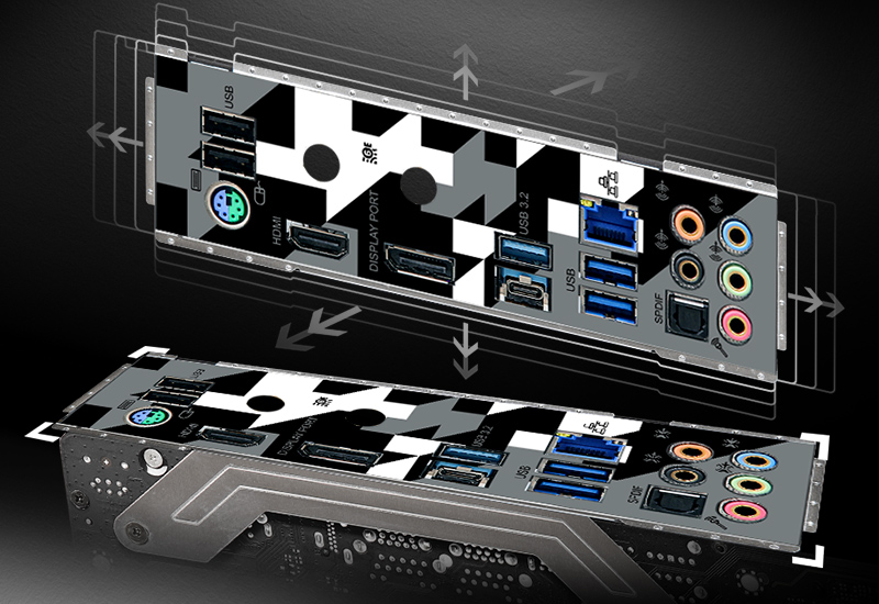 Flexible Integrated I/O Shield